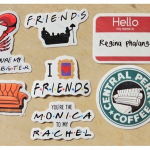 28 PC sticker set F.R.I.E.N.D.S tv show sit com
